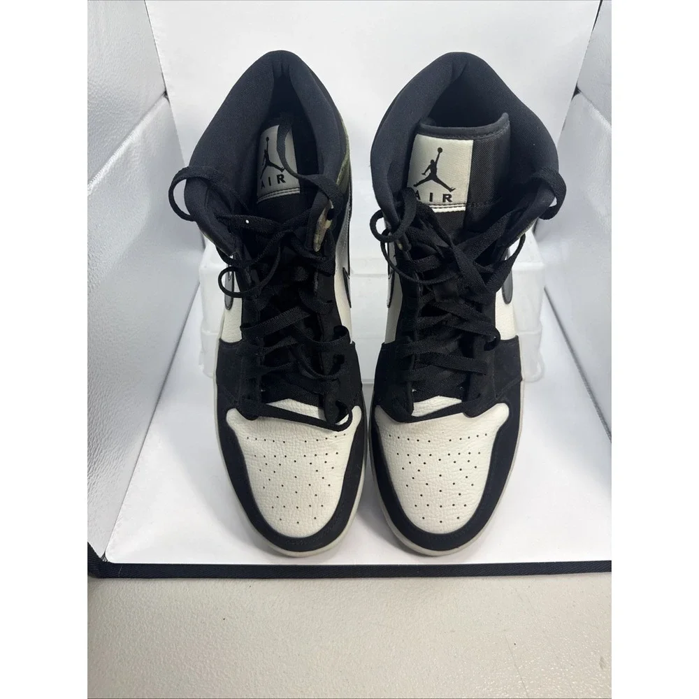 Nike Air Jordan 1 Mid SE Camouflage Bone/Black Mens Size 13 CW5490-001 EUC 2020